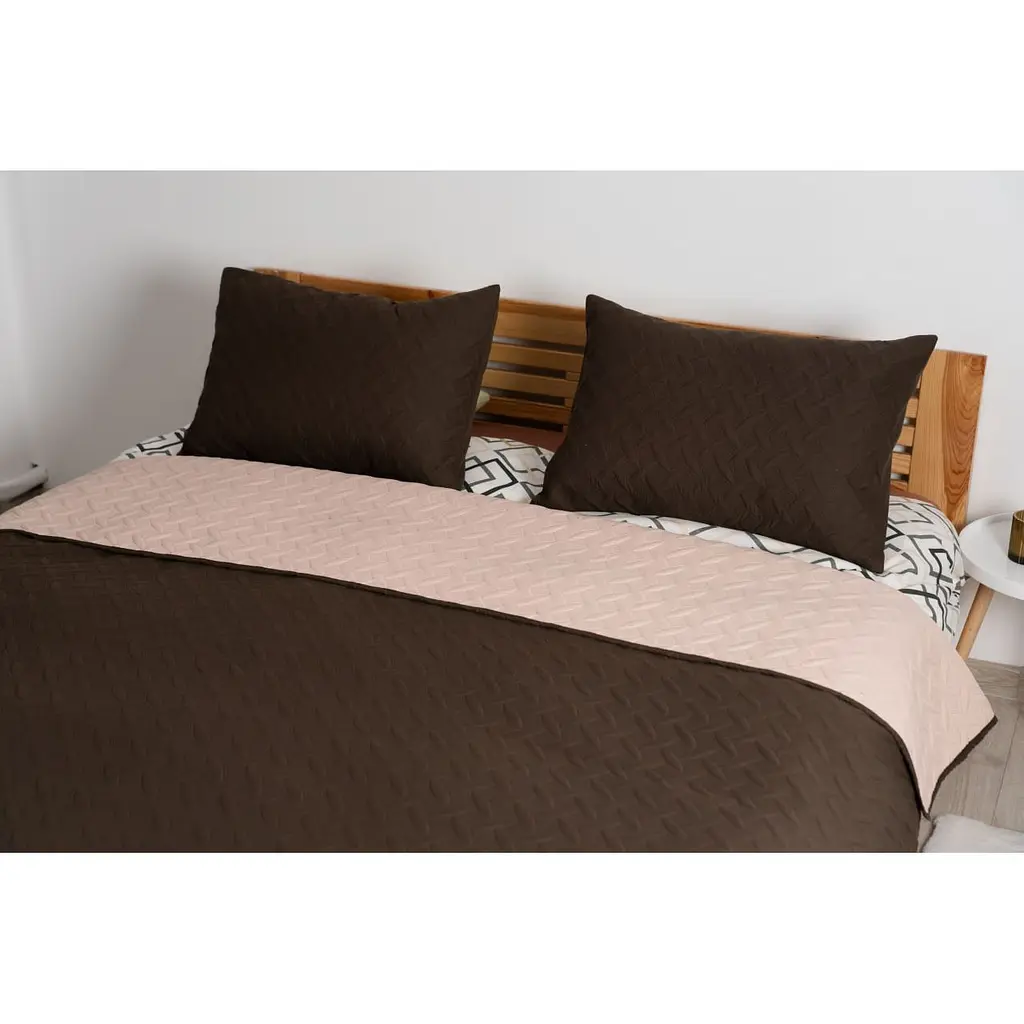 Покривало ТЕП Vintage 240х220 см коричневе (4-00510_21140) - фото 2