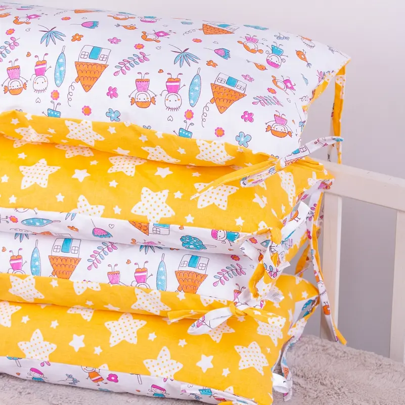 Подушка-борт MirSon Kids Time 18-0002 Sweet Home захисна біла 4 шт. - фото 3