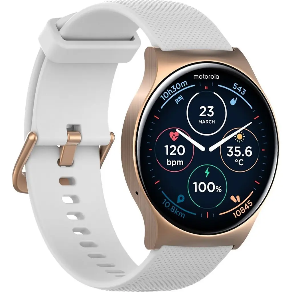 Смарт-часы Motorola Moto Watch 120 Rose Gold (MOSWZ120-RG) [138668] - фото 7