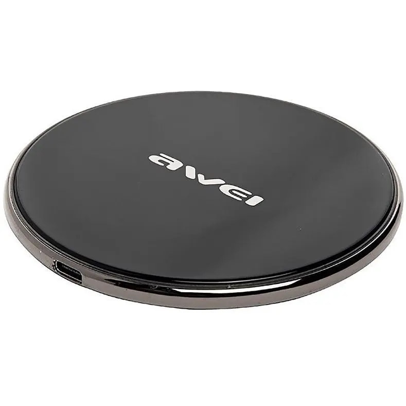 Бездротовий зарядний пристрій AWEI W3 Wireless Charger Black - фото 4