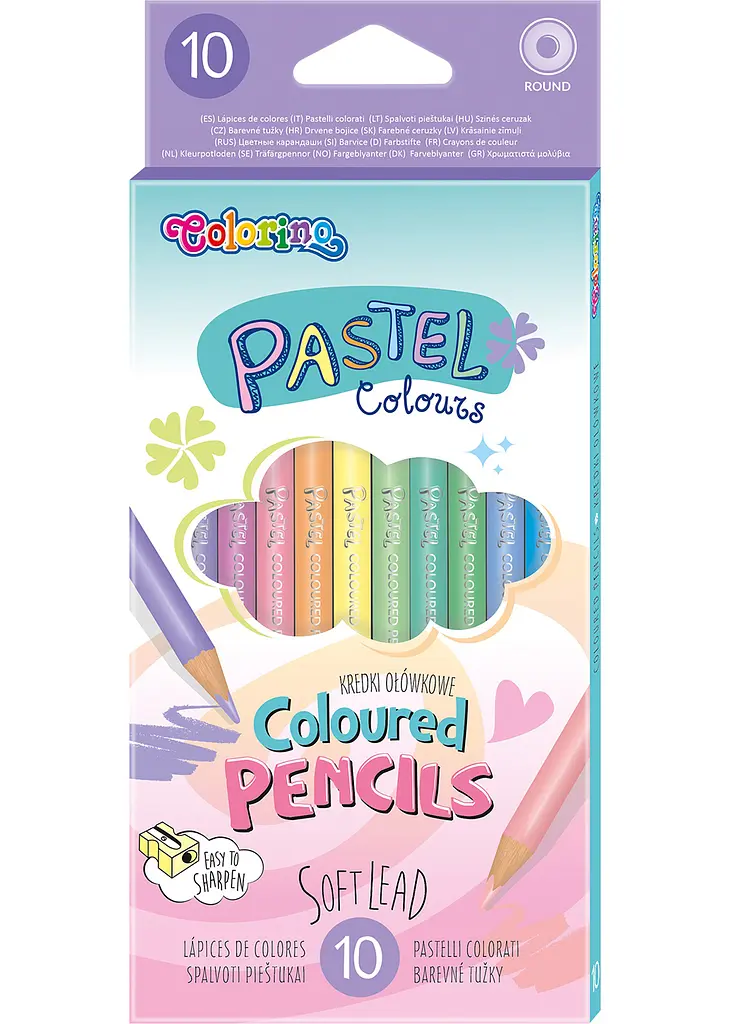 Набір олівців 10 кол. COLORINO Pastel (80813PTR)