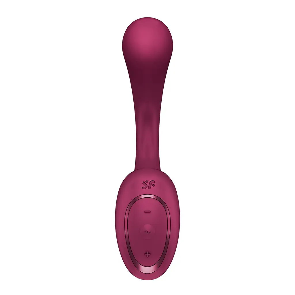 Вагінально-кліторальний вібратор Satisfyer G for Goddess 2 Wine Red, 2 мотори - фото 3