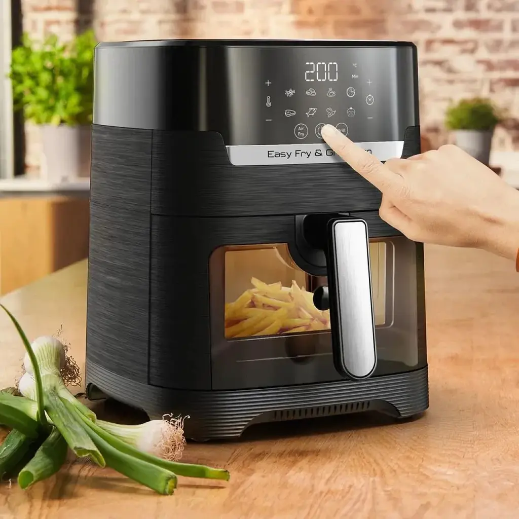Мультипіч Tefal Easy Fry & Grill Vision Window 1550Вт 4.2л 10 програм з віконцем пластик чорний - фото 5