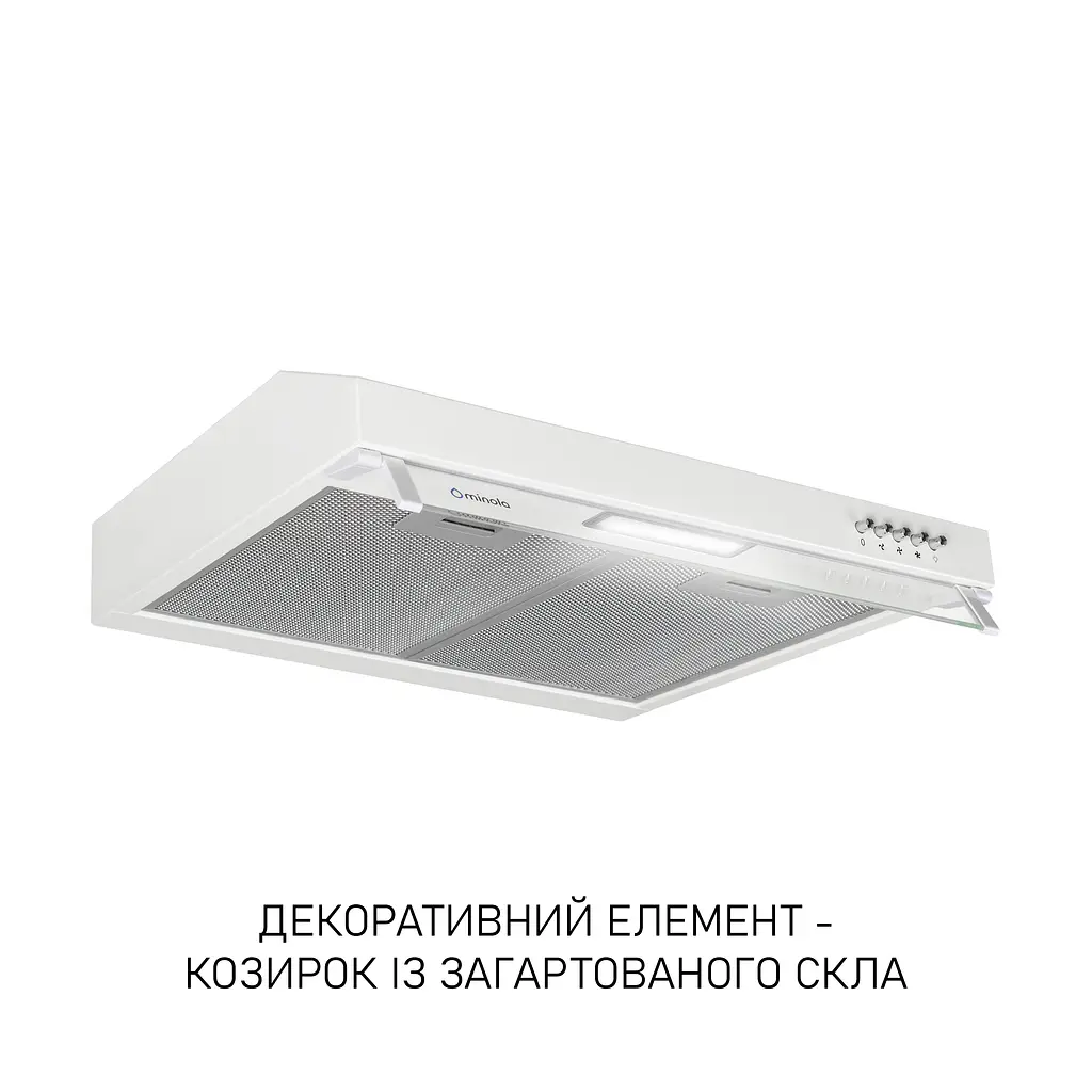 Витяжка плоска Minola HPL 522 WH - фото 3