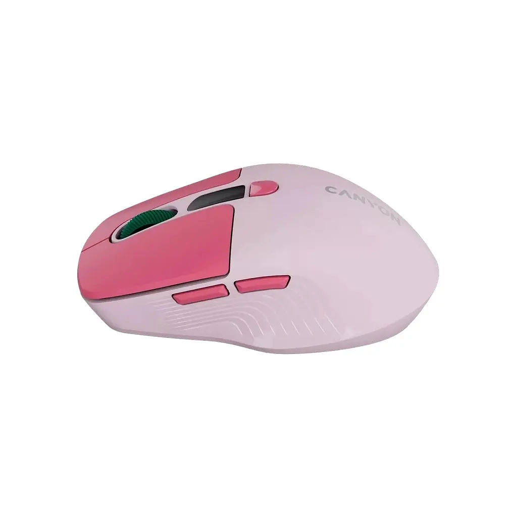Мишка Canyon MW-26 LCD Silent Wireless/Bluetooth Pink (CNS-CMSW26P) - фото 3