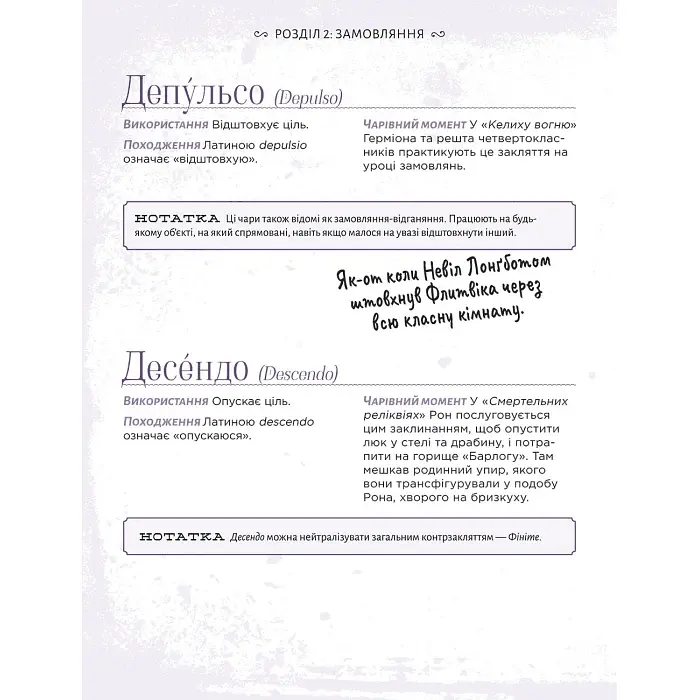 Книга Mal'opus The Harry Potter Spellbook Книга заклинань світу Гаррі Поттера українською M UU HP S - фото 4