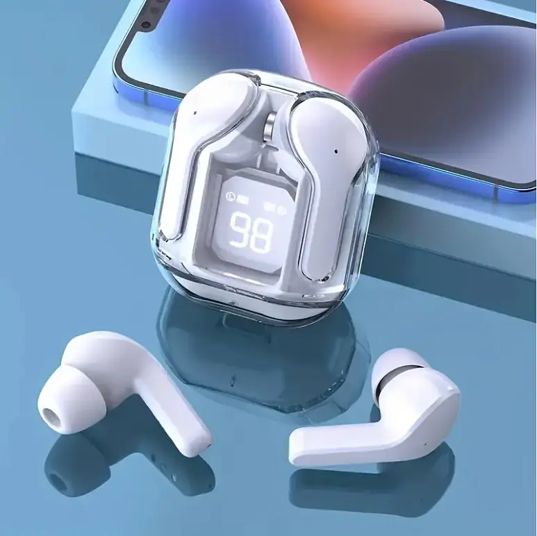 Навушники бездротові Bluetооth TWS Air 31 з боксом для заряджання White (16500) - фото 3