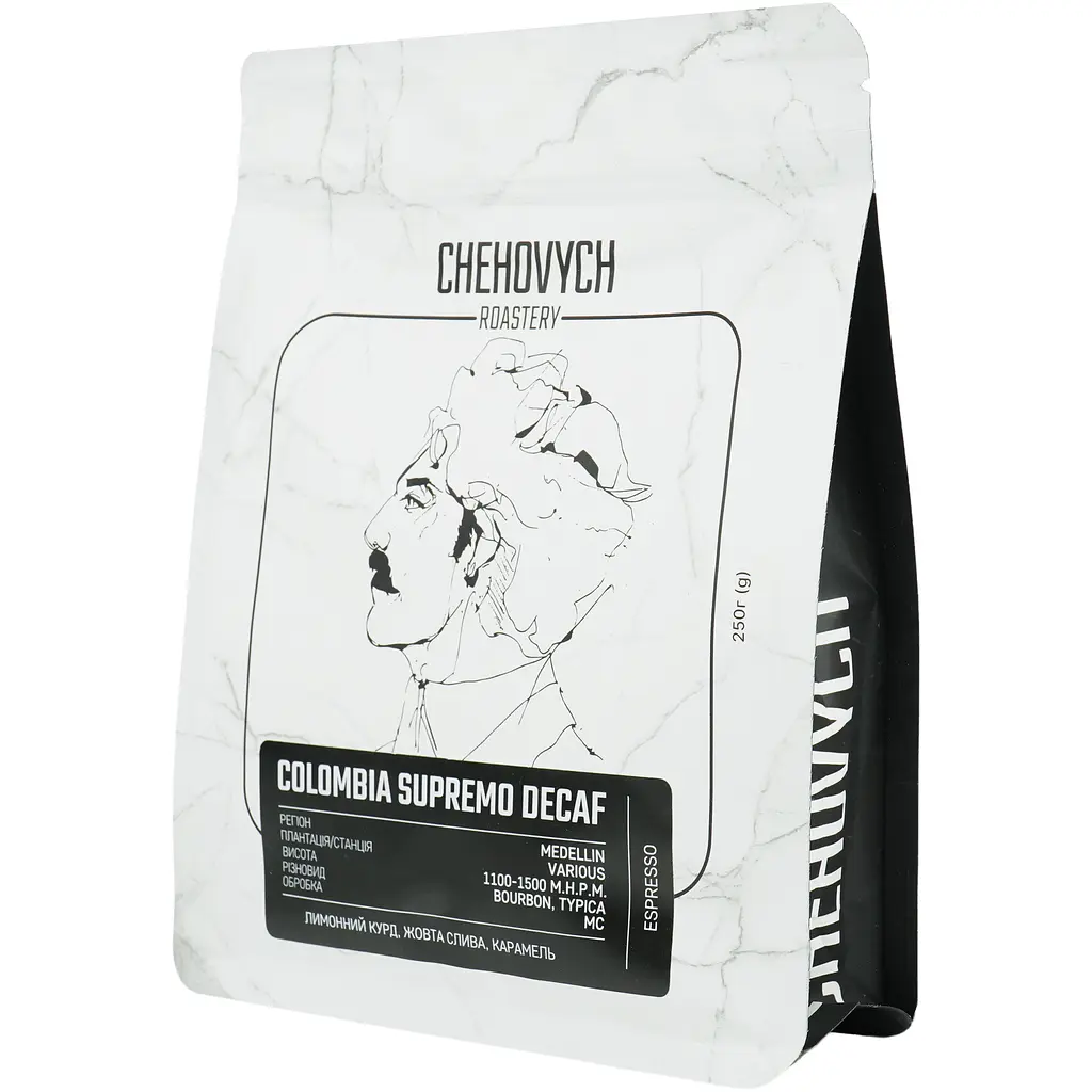Кава зернова Chehovych Colombia Supremo Decaf, 250 г - фото 3