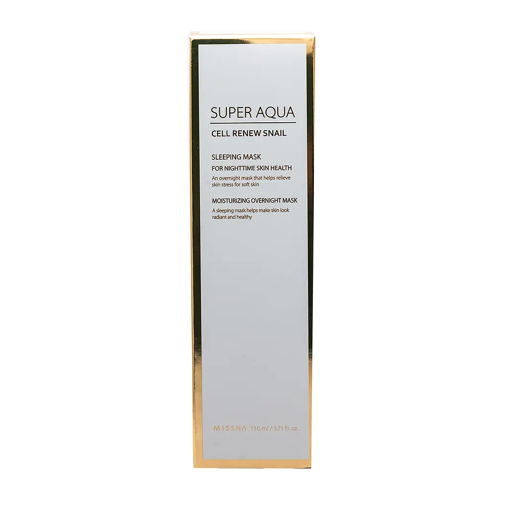 Нічна маска для обличчя Missha Super Aqua Cell Renew Snail Sleeping Mask з екстрактом муцина равлика, 110 мл - фото 3