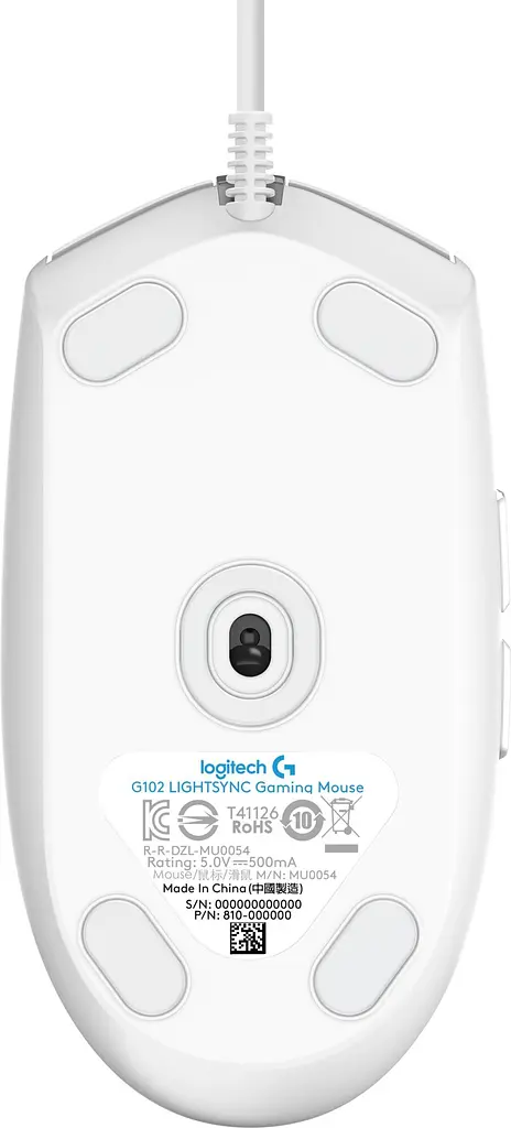 Миша Logitech G102 Lightsync USB white (910-005809 / 910-005824) - фото 4