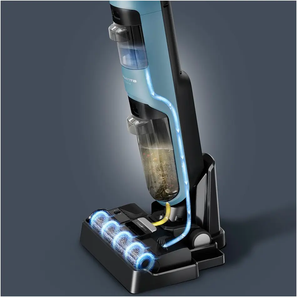Пилосос Rowenta безпровідний миючий X-Clean 2 120 Вт чорно-блакитний (GZ2271E0) - фото 4