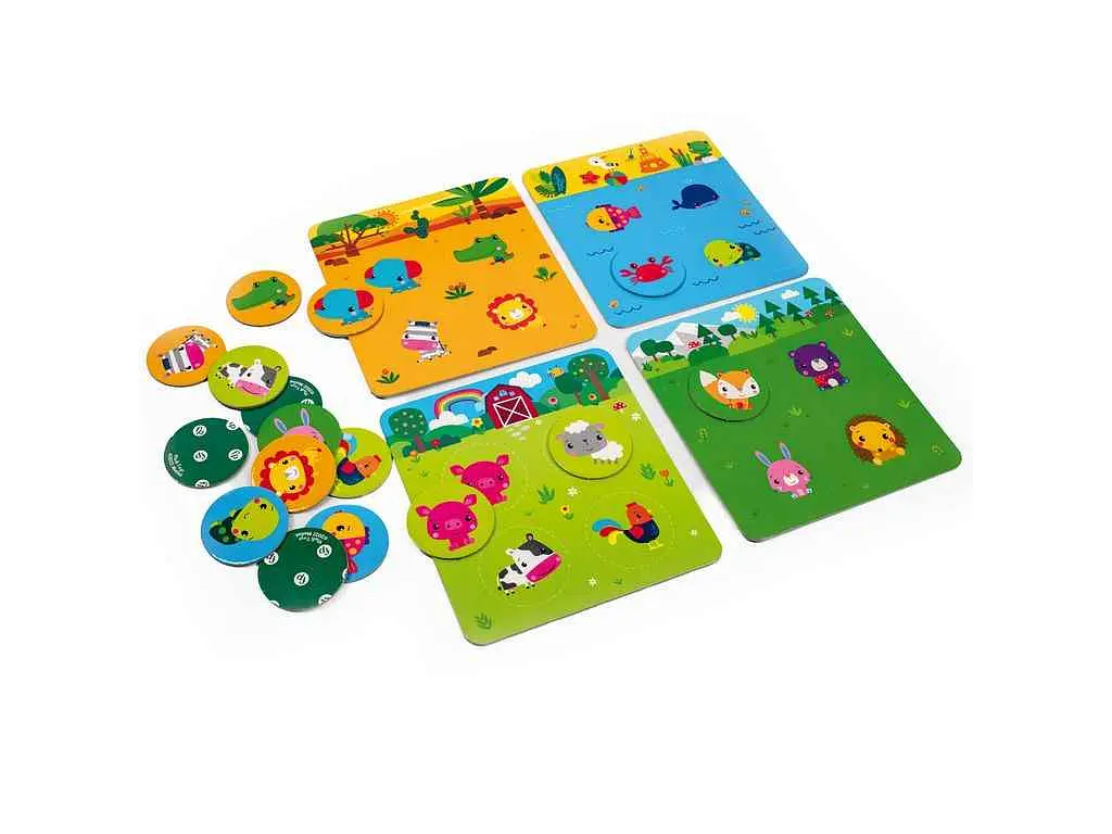 Гра настільна VLADI TOYS Fisher Price. Лото. Вивчаємо тваринок VT2910-01(укр) - фото 3