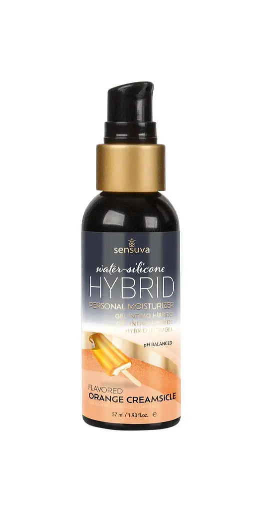 Лубрикант Sensuva Hybrid Orange Creamsicle - водно-силіконова для оральних ласок, 57 мл
