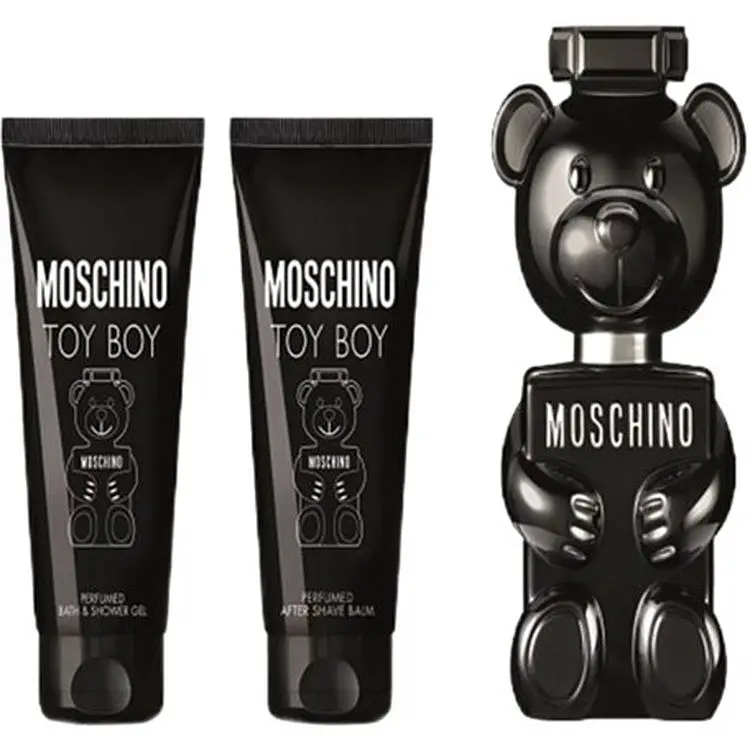 Набор для мужчин Moschino Toy Boy: Парфюмерная вода 50 мл + Гель для душа 50 мл + Бальзам после бритья 50 мл - фото 2