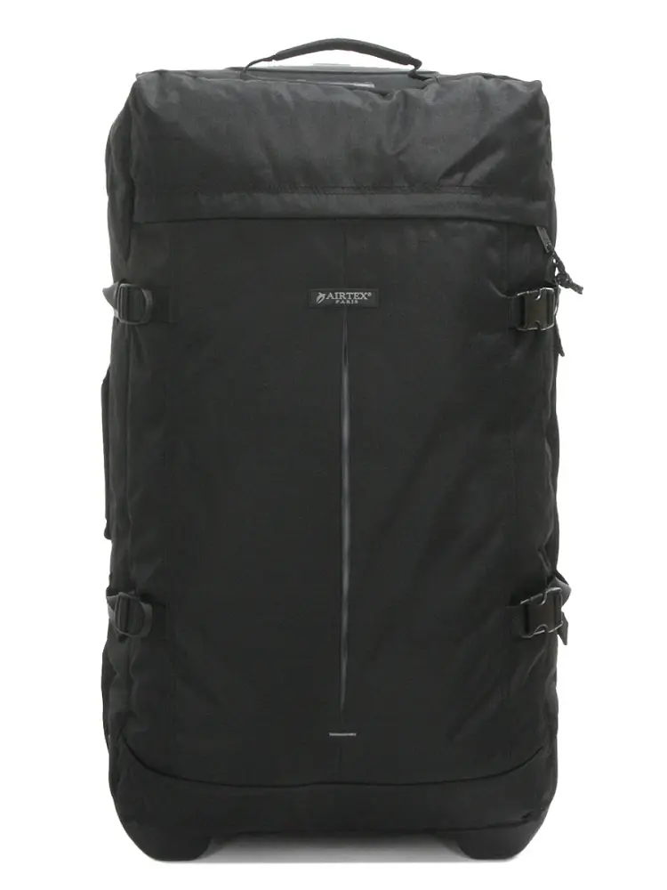 Велика дорожня сумка на колесах Airtex 827 98л L Чорний - фото 7