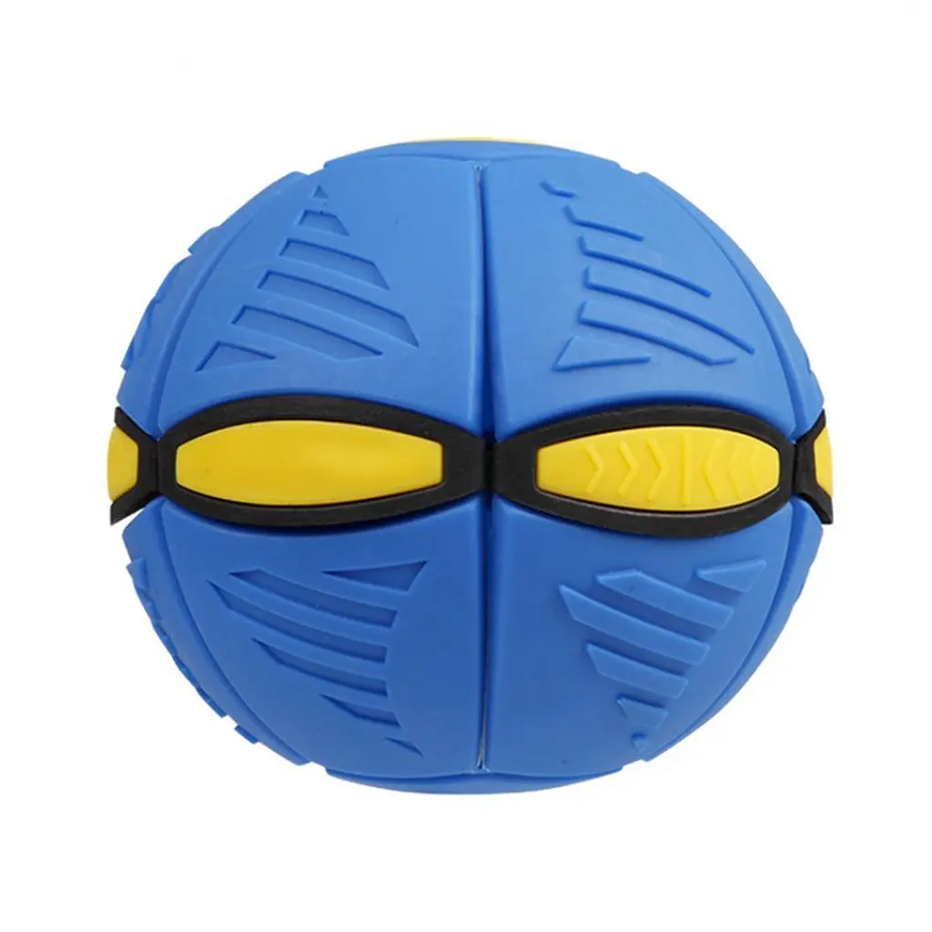 Літаючий м'яч трансформер LED фрісбі тарілка Blast Ball disk синій - фото 3