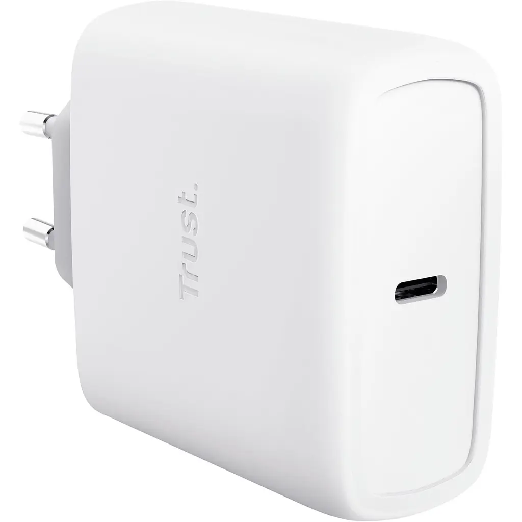 Зарядний пристрій мережевий Trust Maxo 65Вт, GaN, USB-C PD/PPS, білий - фото 3