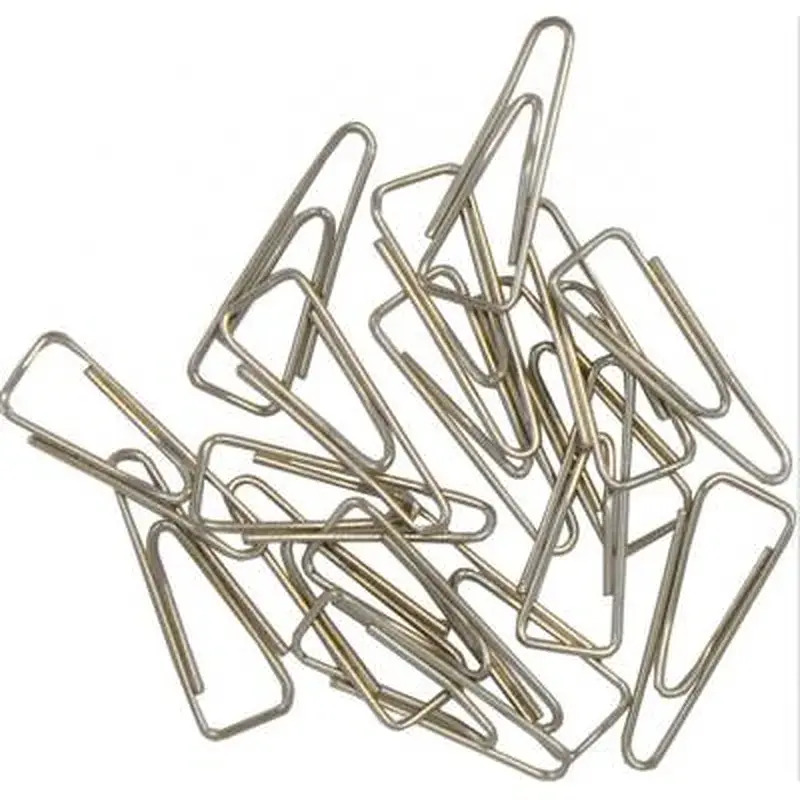 Скріпки канцелярські Buromax 25 мм, nickel-plated, triangular, 100 шт. (BM.5007) - фото 2