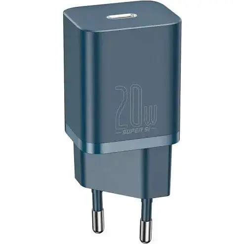 Зарядний пристрій Baseus Super Si Quick Charger Type-C 20W Blue (CCSUP-B03) - фото 3