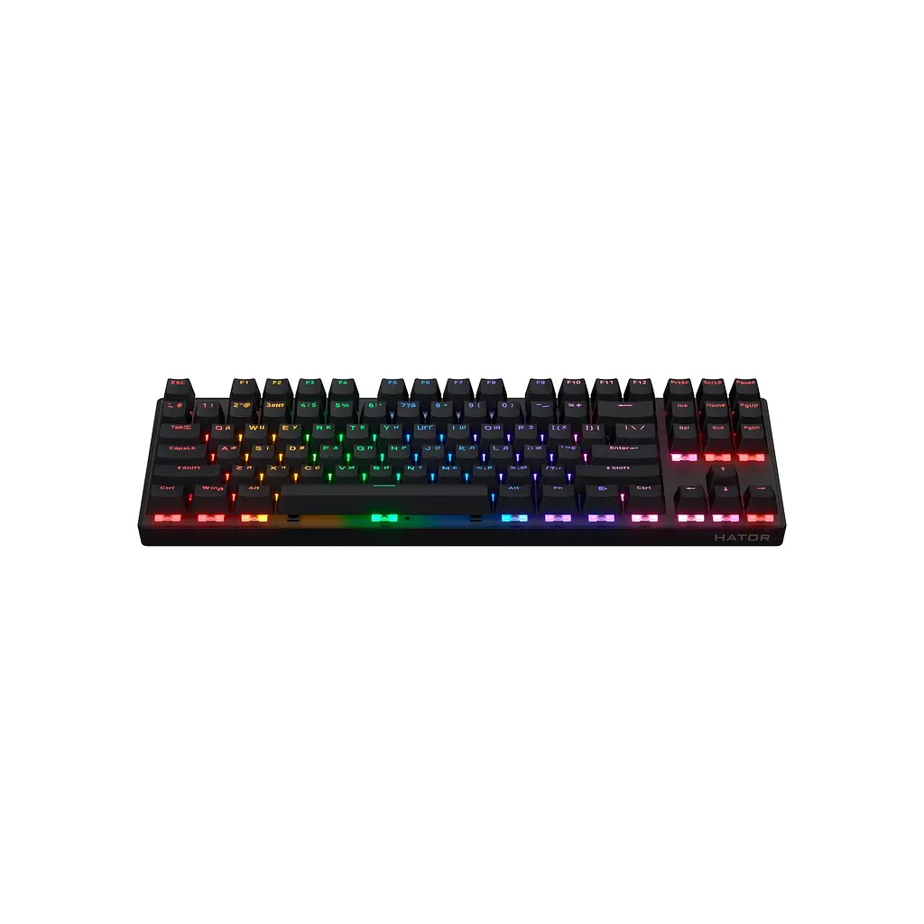 Клавіатура Hator Icefall Mecha TKL Rainbow Wireless/USB Black (HTK287UA) - фото 3