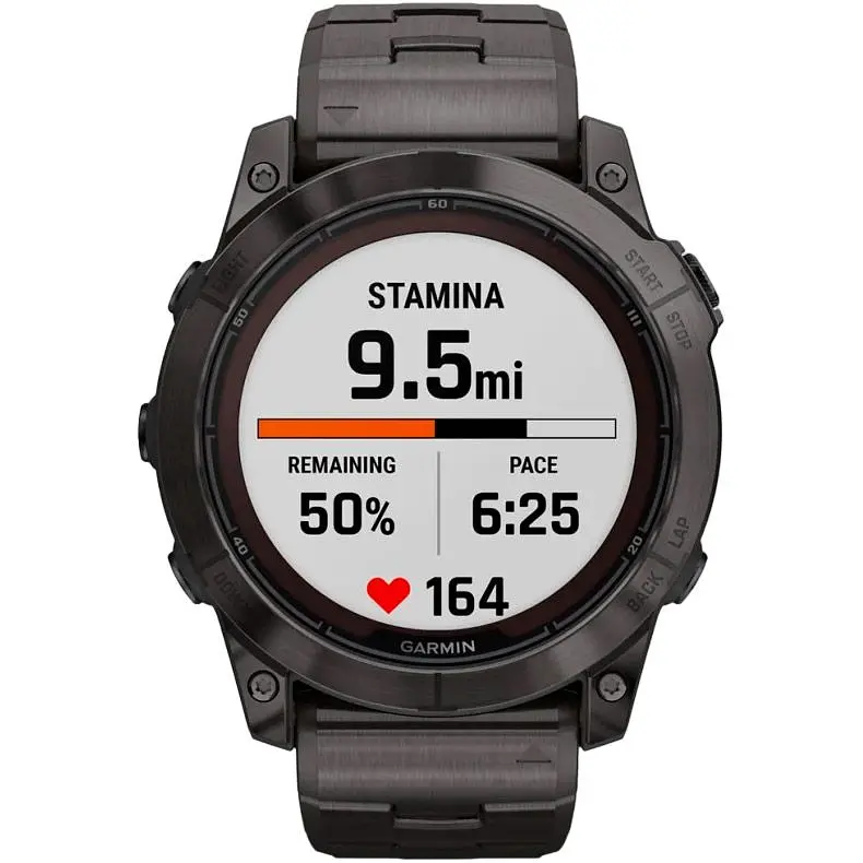 Смарт-годинник Garmin Fenix 7X Pro Sapphire Solar Edition Carbon Gray DLC Titanium with Vented Titanium Bracelet 010-02778-30 [90549] - фото 3