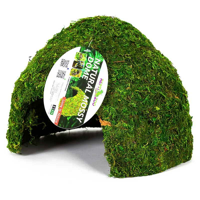 Схованка з моху Repti-Zoo Natural Mossy Dome L 22x17см ERS25L для тераріуму, рептилій і геконів, з живим мохом - фото 2