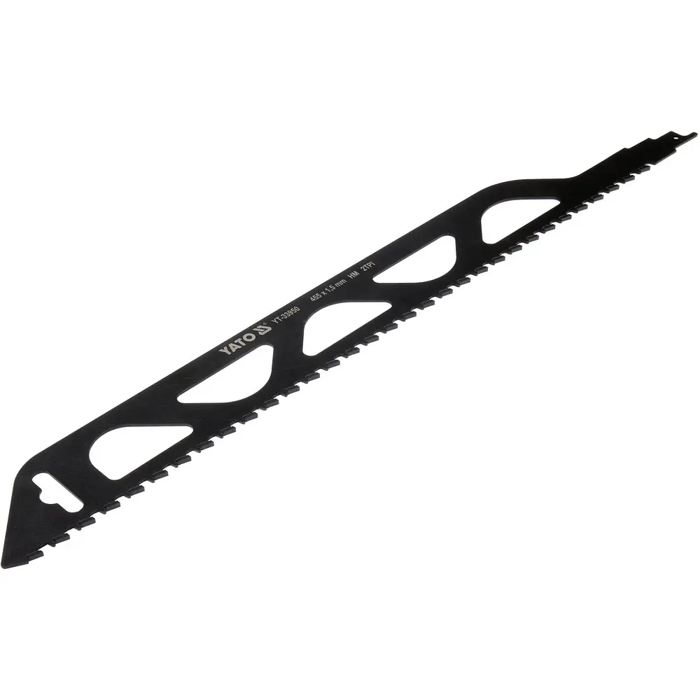 Полотно до шаблевої пили Yato по цеглі і бетону 2 зуби на 1" 455 x 1.5 мм (YT-33950) - фото 2
