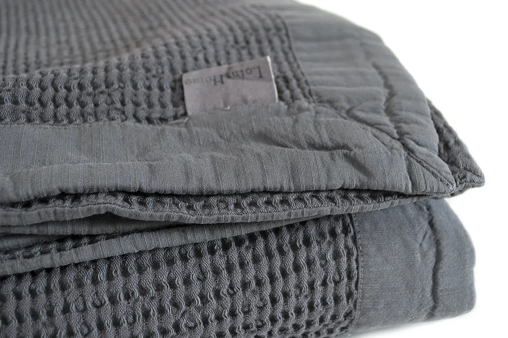 Покрывало Lotus Home - Rius antrasit антрацит 240x260 - фото 4
