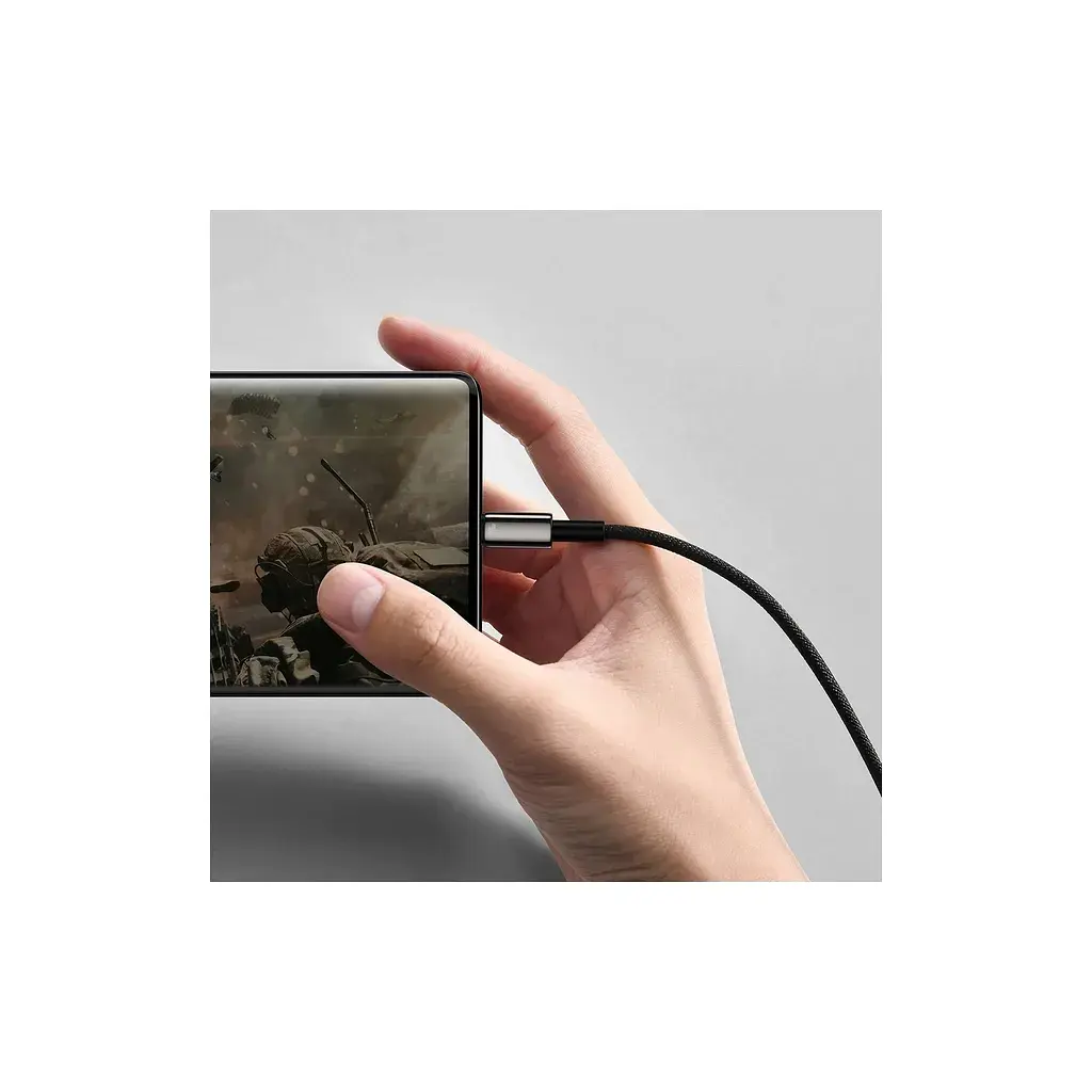 Дата кабель USB 2.0 AM to USB-C 1.0m 100W black Baseus (CAWJ000001) - фото 7