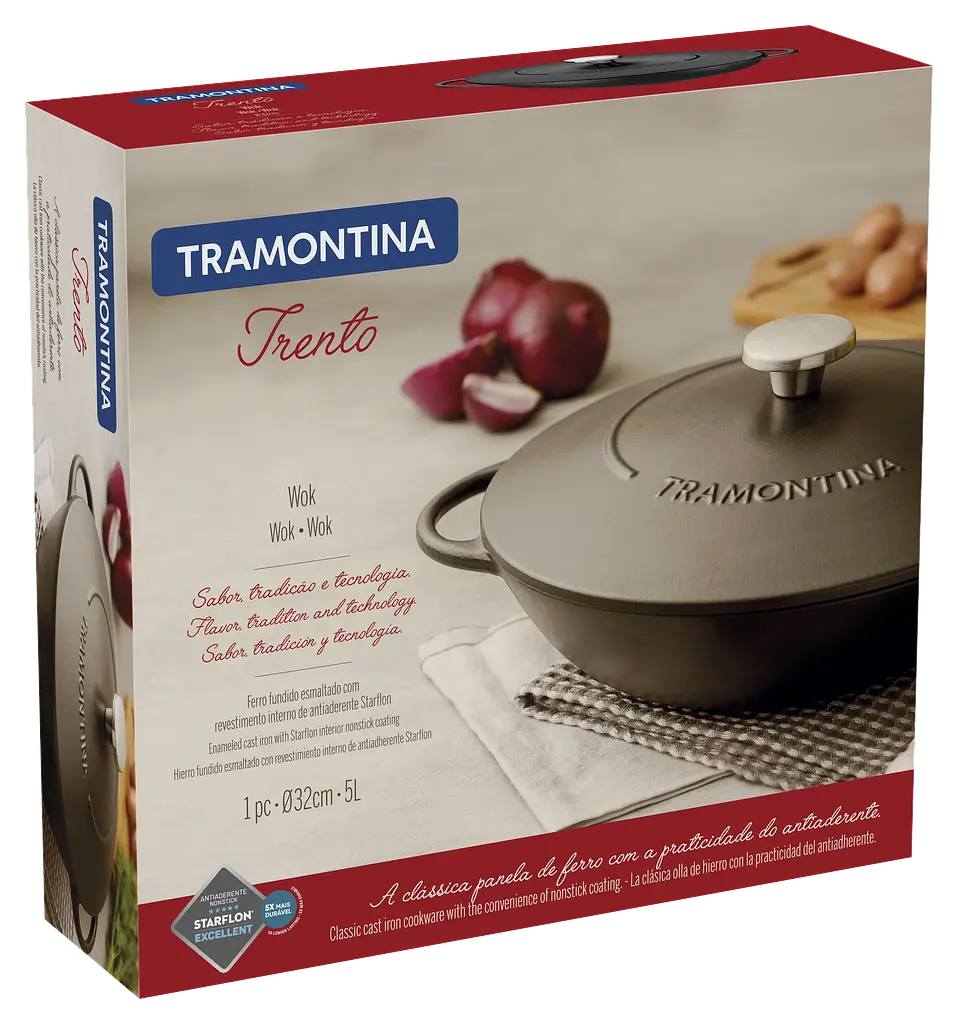 Сковорода Tramontina WOK Trento 32 см kuh0016895 - фото 2