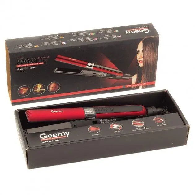 Выпрямитель для волос Geemy GM-1902 с терморегулятором - фото 5