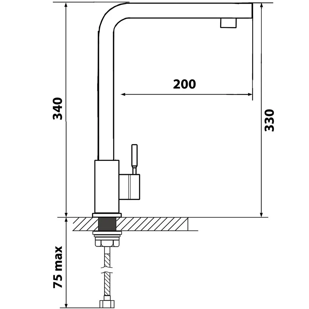 Змішувач Ventolux 360.330 Black Quartz - фото 6