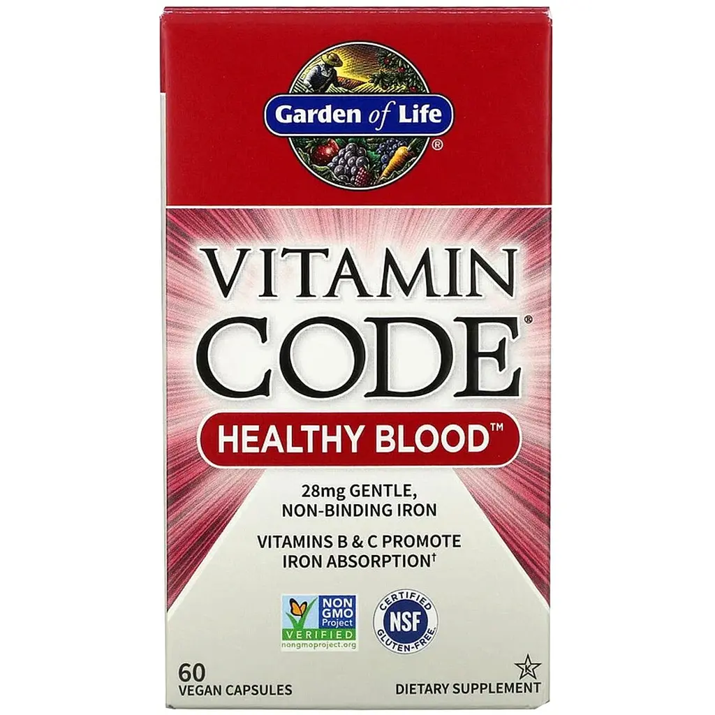 Комплекс для здоров'я крові Garden of Life Healthy Blood Vitamin Code 60 капсул (GOL11654) - фото 2