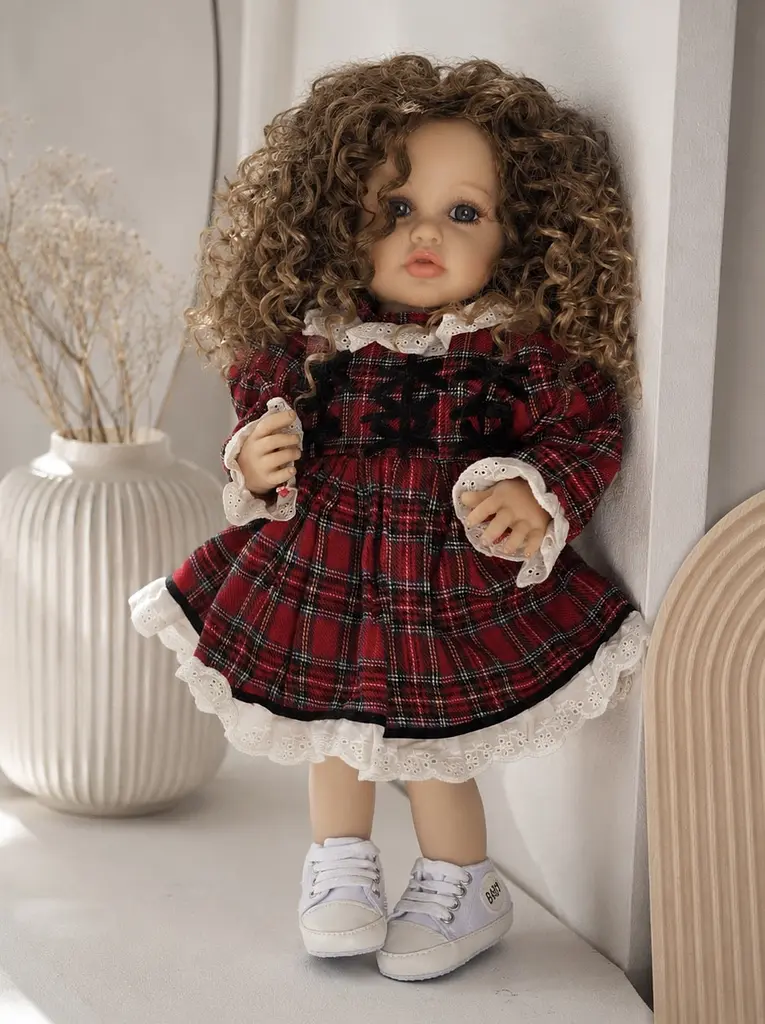 Реалістична Кукла Реборн 55 см повністю вінілова Doll Reborn Baby К0100510 - фото 4
