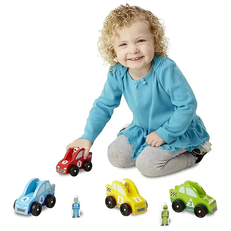 Деревянный игровой набор Melissa&Doug Гоночные автомобили (MD706) - фото 3