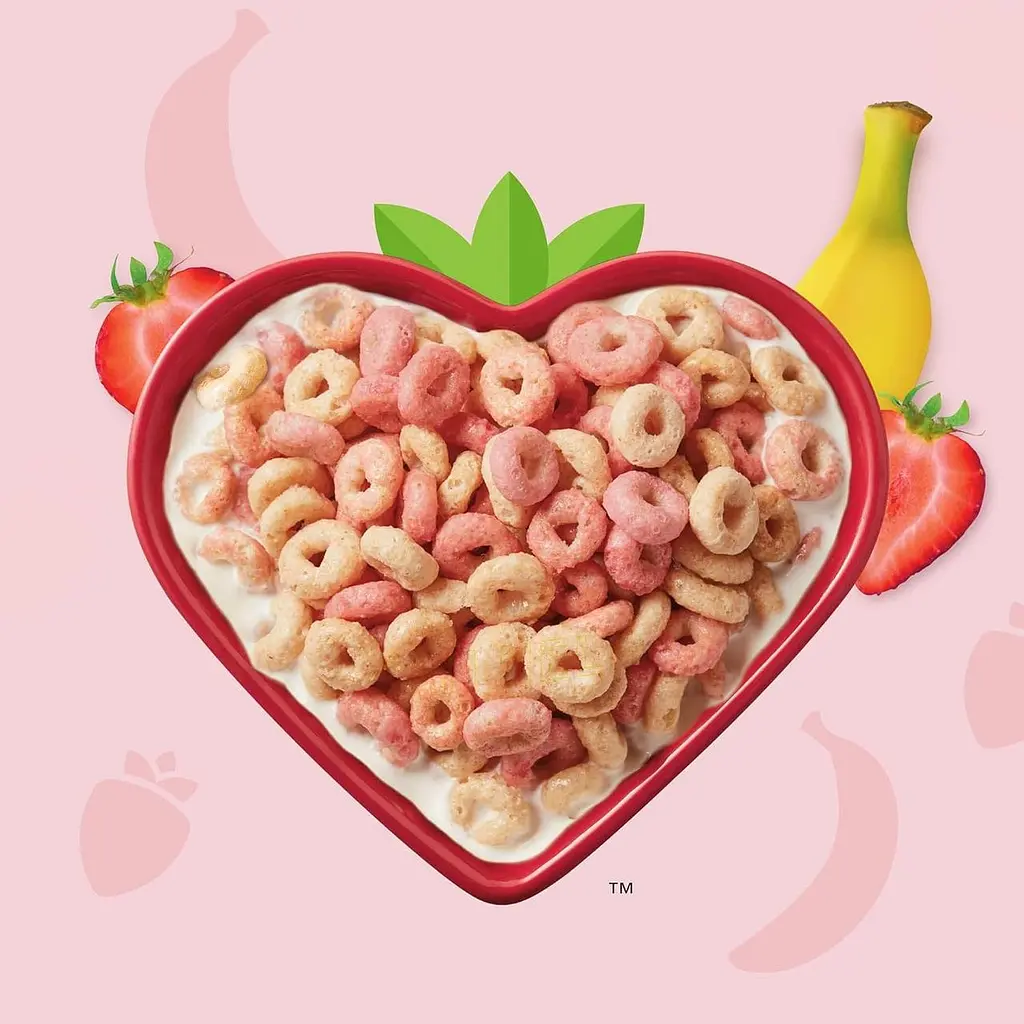 Сухий сніданок General Mills Cheerios Strawberry Banana 317г - фото 4