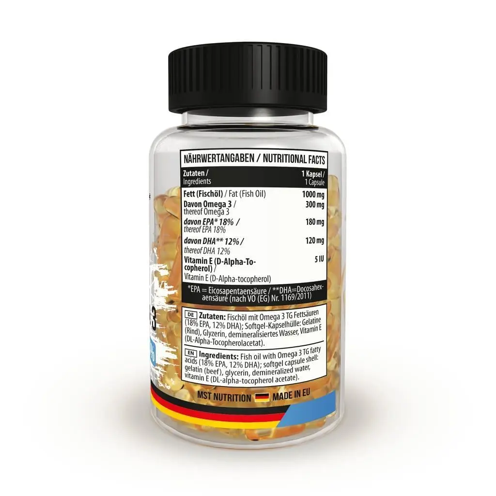 Жирные кислоты MST Nordic Fish Oil Triglyceride 90 капсул - фото 2