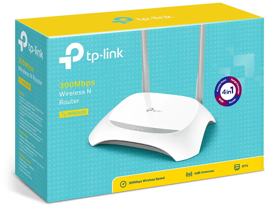Маршрутизатор WiFi 4 роутер до 300 Мбіт/с N300 TP-LINK TL-WR840N - фото 3