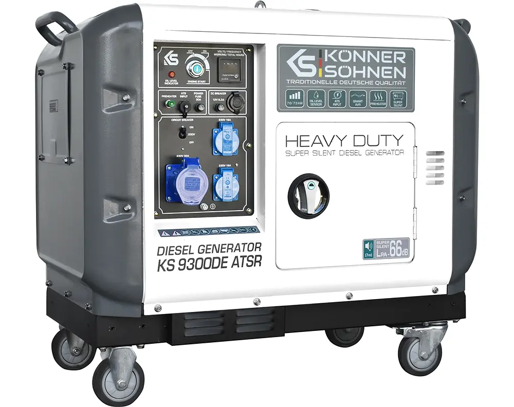 Генератор дизельный Konner&Sohnen 6.5/7 кВт KS 9300DE ATSR - фото 3