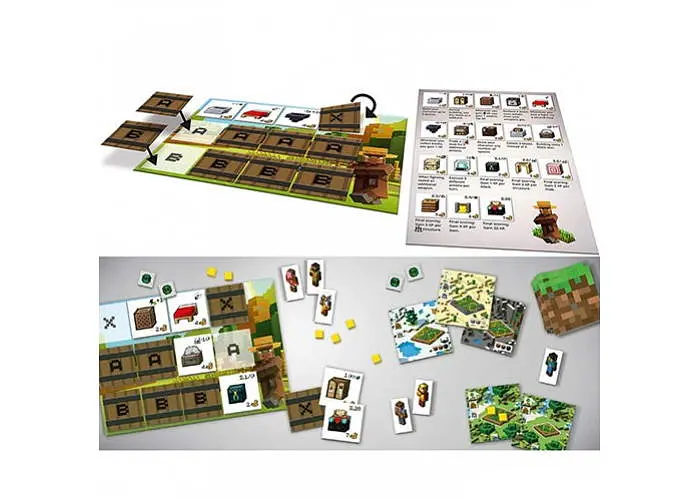 Настільна гра Ravensburger Майнкрафт: Будівельники та Біоми. Фермерський ринок (Minecraft - Builders & Biomes Farmers Market expansion) (англ.) (PS136) - фото 4