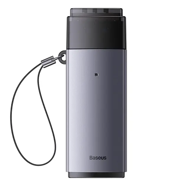 Картрідер Baseus Lite Series USB-A to SD/TF Card Reader WKQX060013 Grey - фото 2
