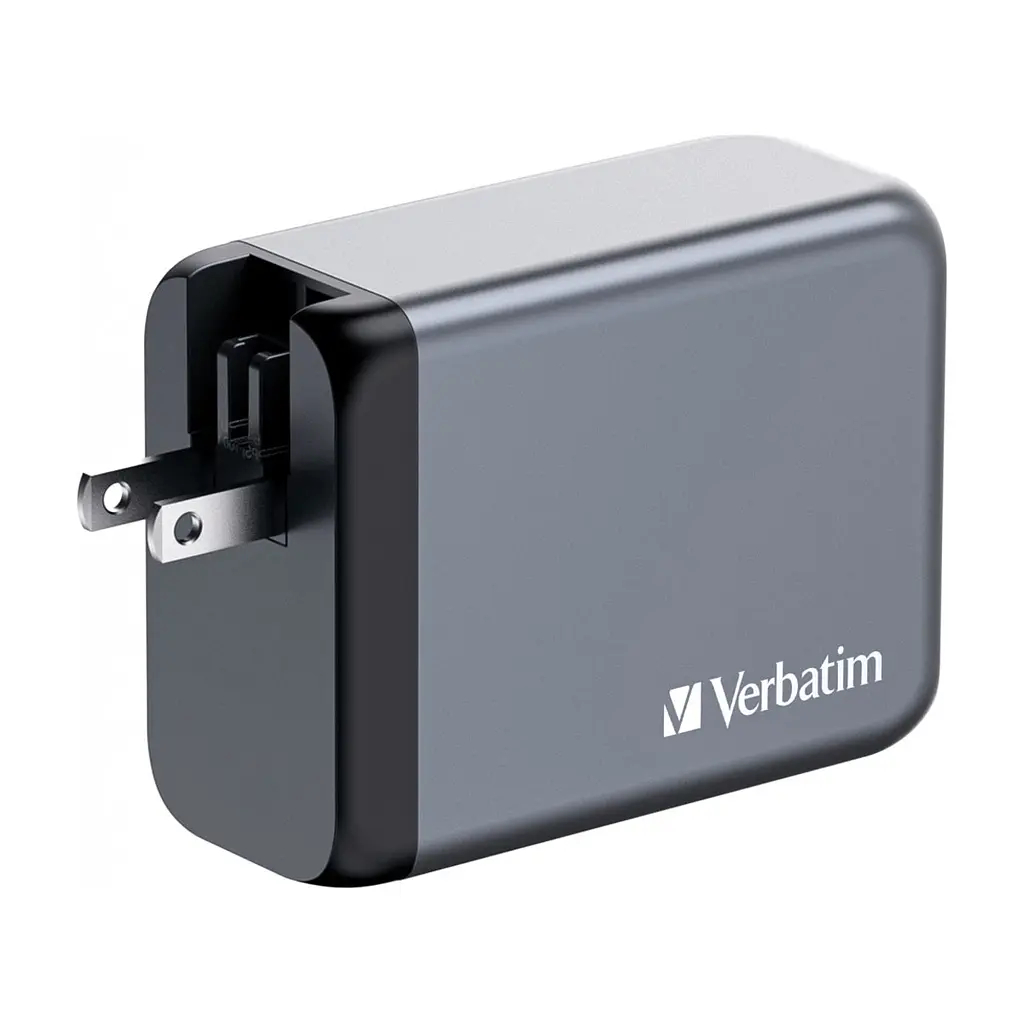 Зарядний пристрій Verbatim GaN 200 W 4 ports (2xUSB-C-100 W,USB-C-65 W /USB-A -3.0) (32204) - фото 4