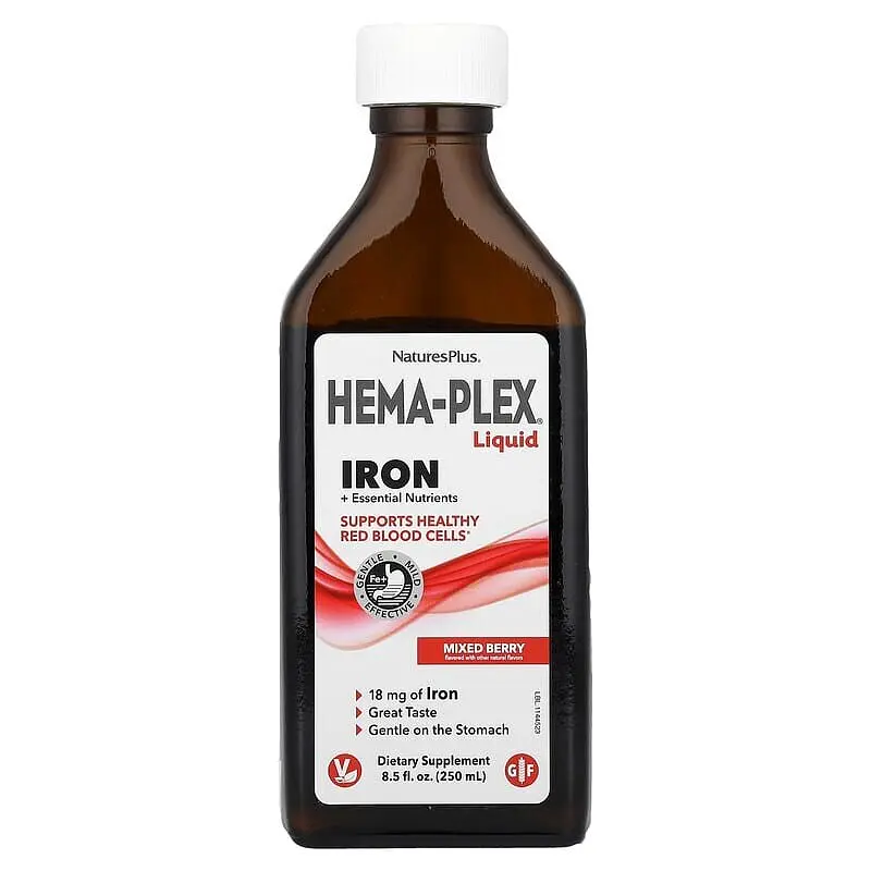 Залізо у рідкій формі Natures Plus Hema-Plex, 250 мл - фото 3