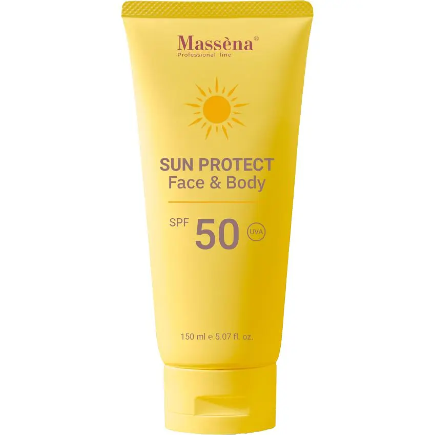 Універсальний SPF-захист для обличчя та тіла Massena Sun Protect Face & Body SPF 50, 150 мл