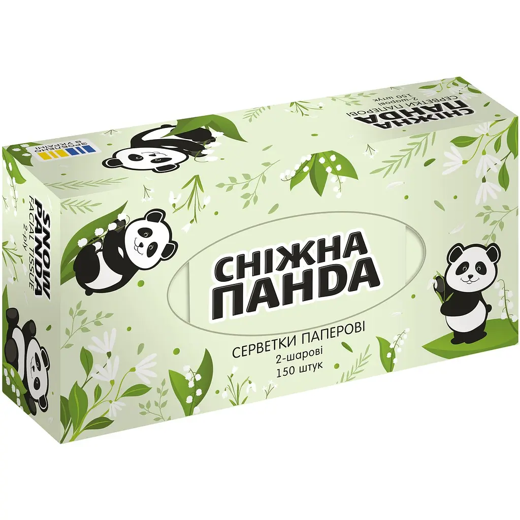 Уцінка. Серветки косметичні Сніжна Панда 150 шт. - фото 3