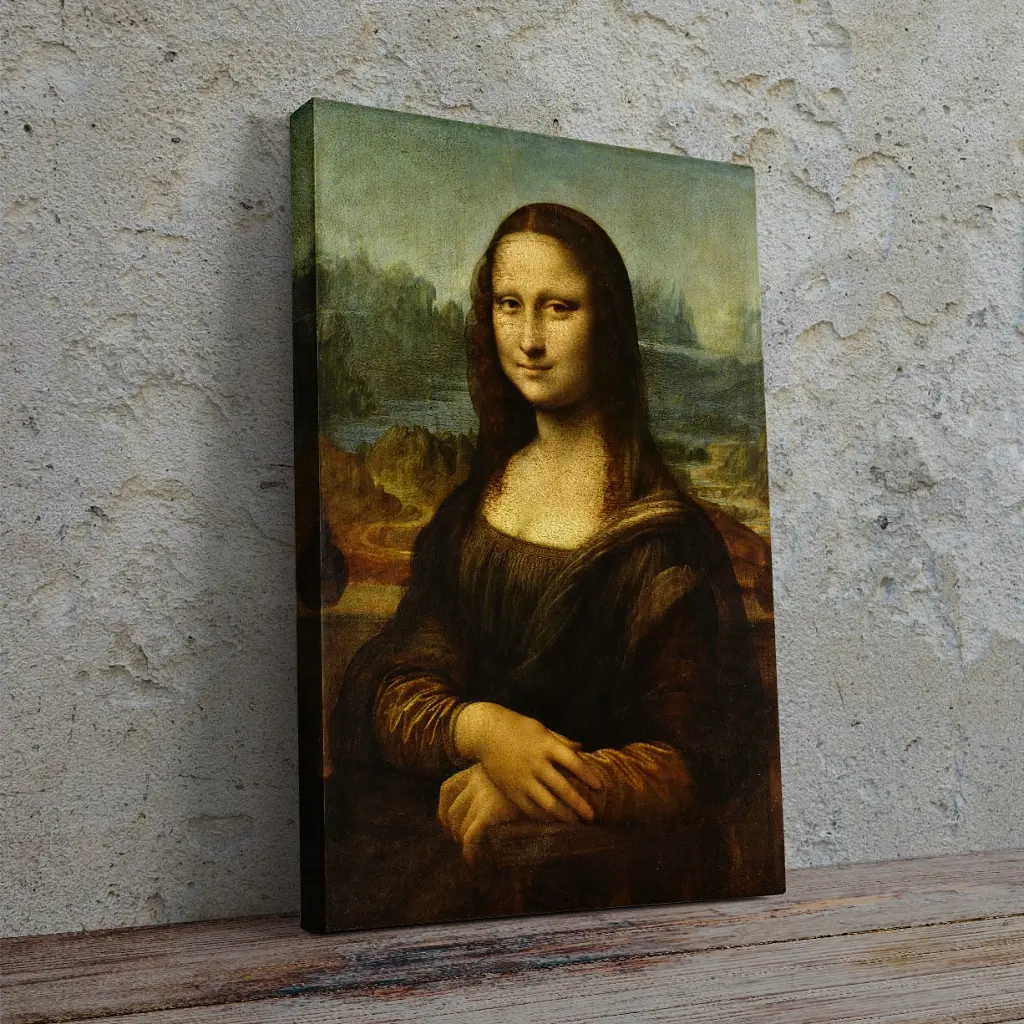 Інтер'єрна картина Мона Ліза, Джоконда, Леонардо да Вінчі, Leonardo da Vinci, Mona Lisa, християнський живопис, 60×40 см (id6666) - фото 2