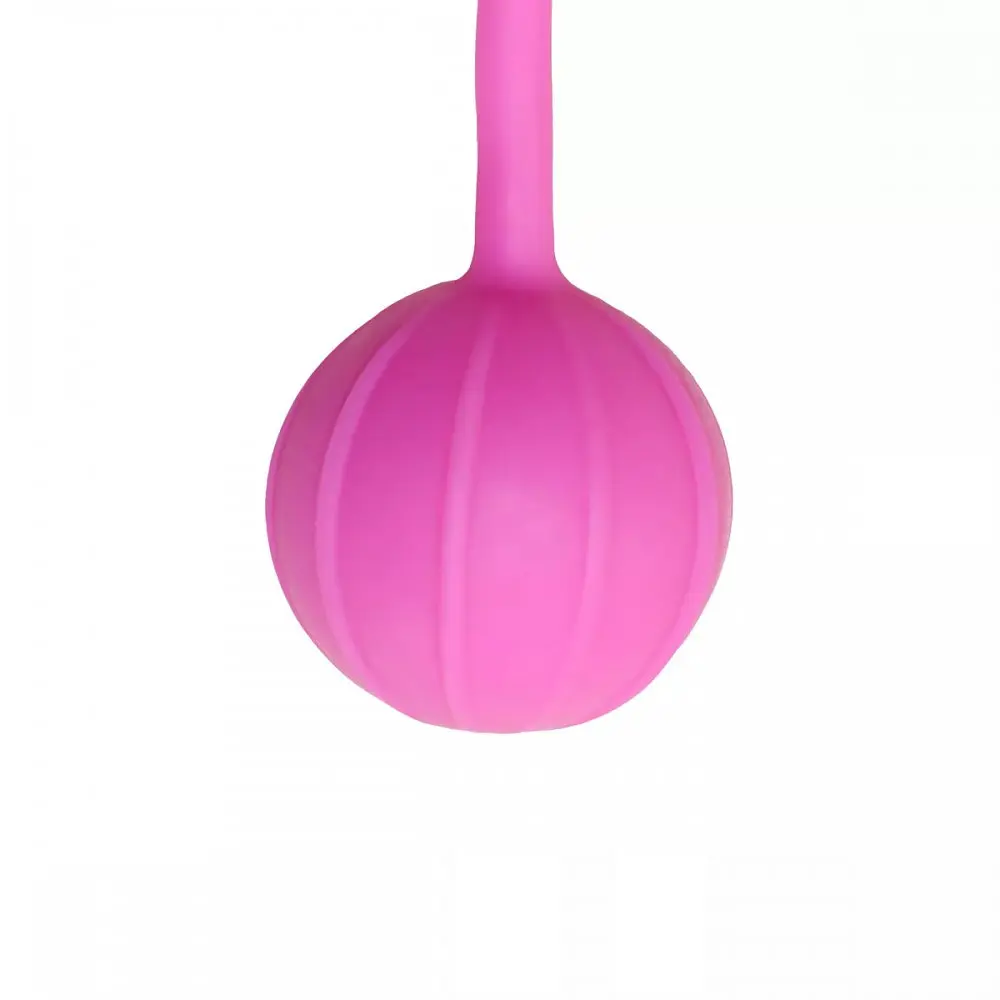 Вагінальні кульки Easytoys Vertical Ribbed Geisha рожеві - фото 2