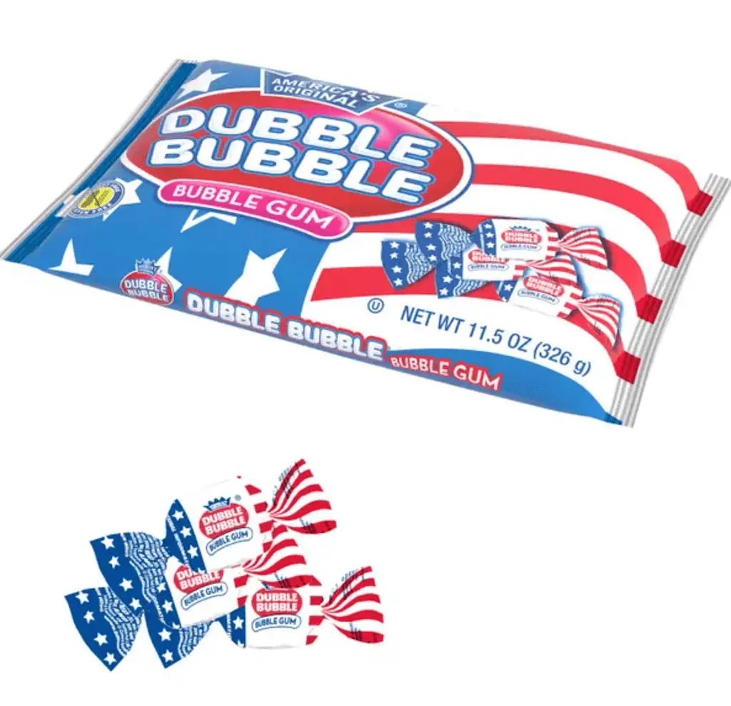 Жувальна гумка Dubble Bubble Flag Twists Bubble Gum 326г - фото 3