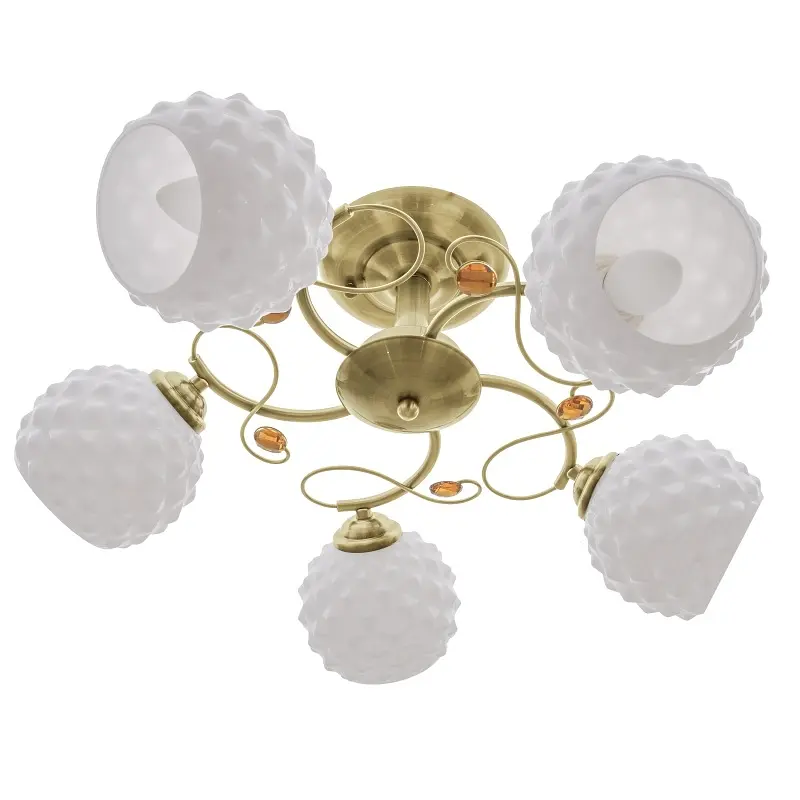 Люстра потолочная Brille в спальню E27 60W BZ (LK-576C/5) - фото 2