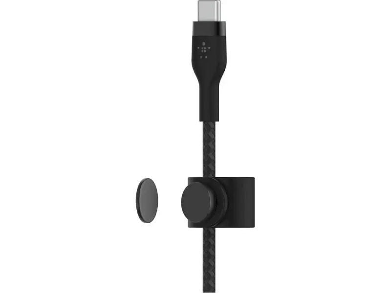 Кабель USB Type-C Belkin USB-C to USB-C Braided Silicone 1m Black (CAB011BT1MBK) - фото 4